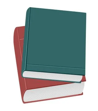 Ralistic illustration two books Illustrazione stock