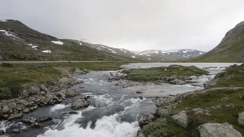 The Rallarvegen Road Vídeo Stock 84601919