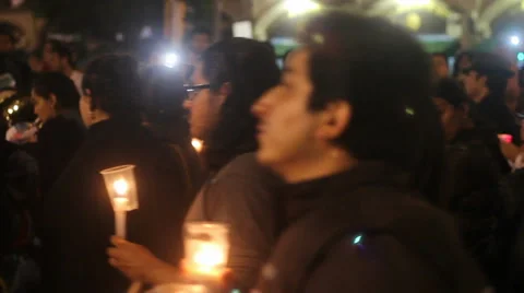 Rally asking for justice Video stock 42987009