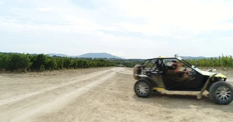 Rally, buggy, off-road. The mountains Stock Footage 85741016