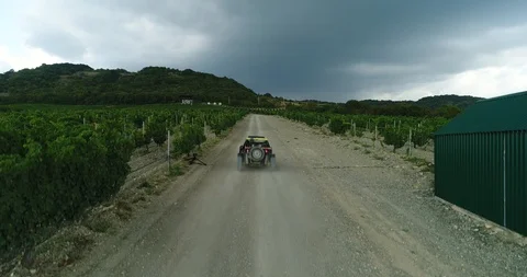 Rally, buggy, off-road. The mountains Stock Footage 85751388