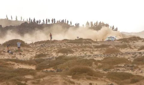 Rally car action Stock Photos