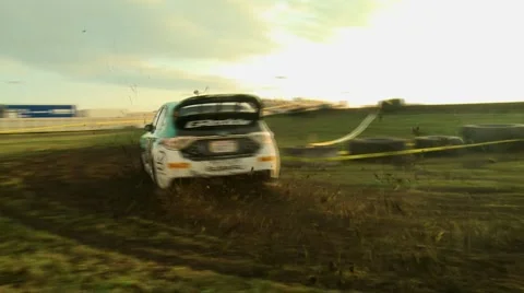 Rally Car Drifting 動画素材 52730433