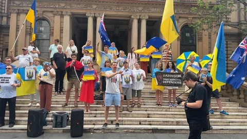 Rally dedicated to the Day of the Armed Forces of Ukraine Stock Footage 258096749