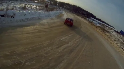 Rally drive cross Video stock 86319911
