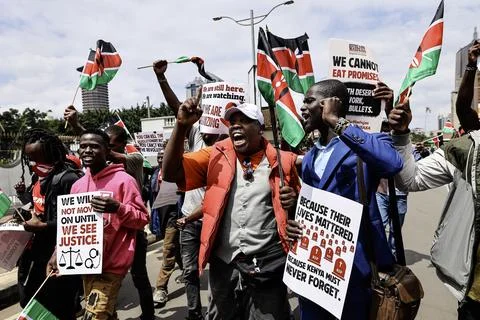Rally marks second anniversary of Gen Z protest movement in Nairobi, Kenya - 25  Stock Photos