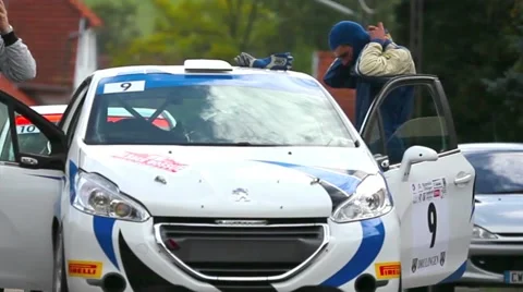 Rally race preparation 2 Stock Footage 45621742