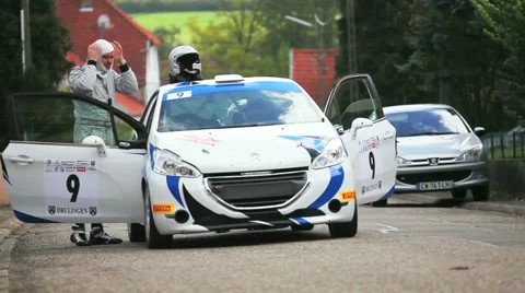 Rally race preparation Stock Footage 45621074