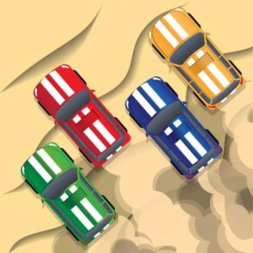 Rally off-road. Stock Illustration