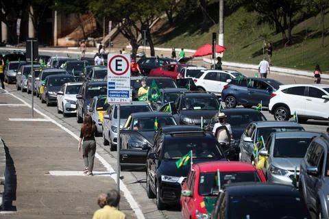 Rally to support Java Lato operation in Brazil, Sao Paulo - 06 Sep 2020 Stock-Fotos