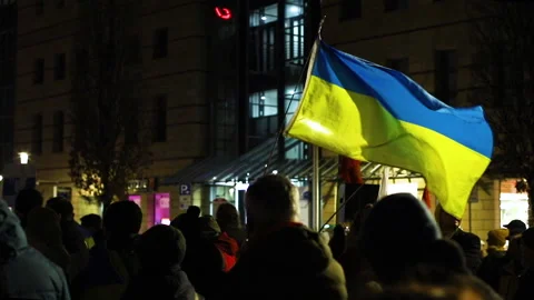 Rally in support of Ukraine Stock Footage 234304850