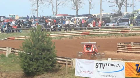 Rallycross event Stock Footage 12174412