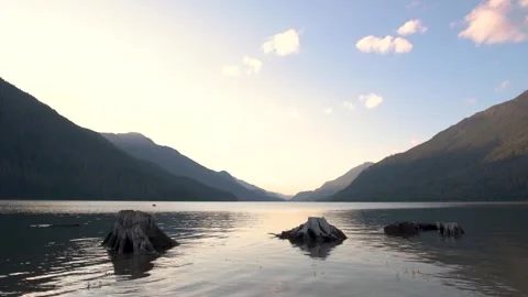Ralph River Buttle Lake Stock Footage 345526981
