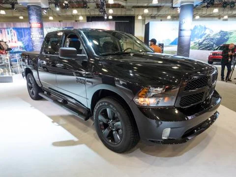 RAM 1500 Black Express at the New York International Auto Show 2017 Stock Photos