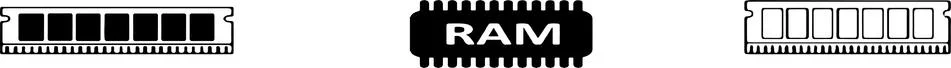 Ram for computer vector on white background Illustrazione stock