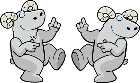 Ram Dancing Stock Illustration