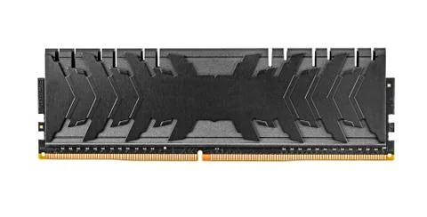 Ram DDR4 memory modules isolated on a white background. Stock Photos