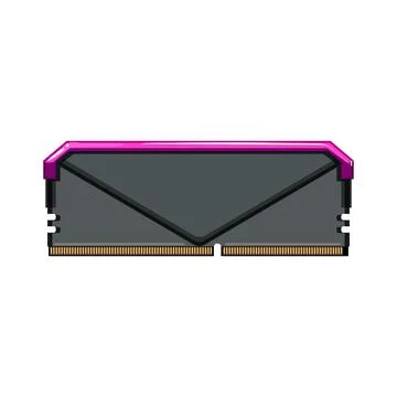 Ram desktop memory cartoon vector illustration Stock-Illustration