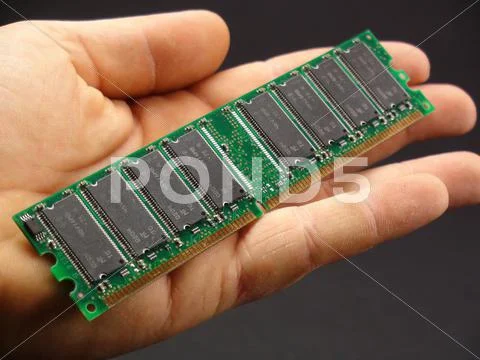 RAM on the hand Stock Photos