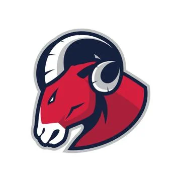 Ram head mascot Stock Illustration