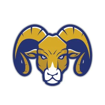 Ram head mascot Stock Illustration