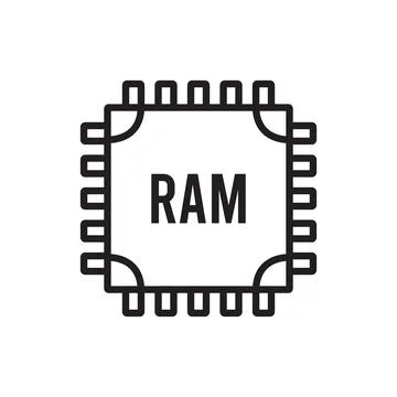 Ram icon vector Stock Illustration