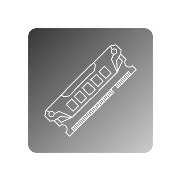 Ram icon vector 스톡 일러스트
