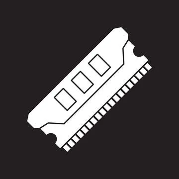 Ram icon vector 스톡 일러스트