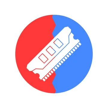 Ram icon vector Illustrazione stock