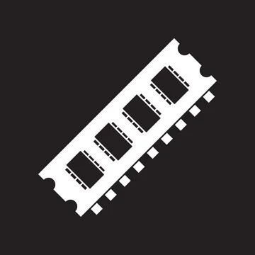 Ram icon vector Illustrazione stock