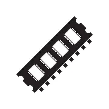 Ram icon vector Illustrazione stock