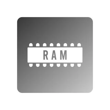 Ram icon vector 스톡 일러스트