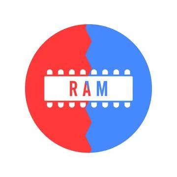 Ram icon vector 스톡 일러스트