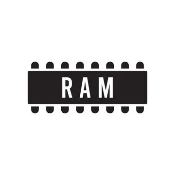 Ram icon vector 스톡 일러스트