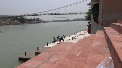 Ram Jhula &amp; Ghat 動画素材 50203392