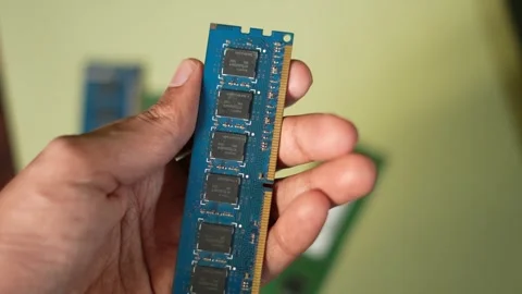 RAM Memory Chip, IT Hardware Cost Background Stock Footage 326349459