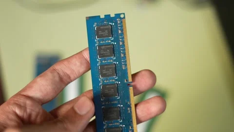 RAM Memory Chip Price Concept Stock Footage 326349126