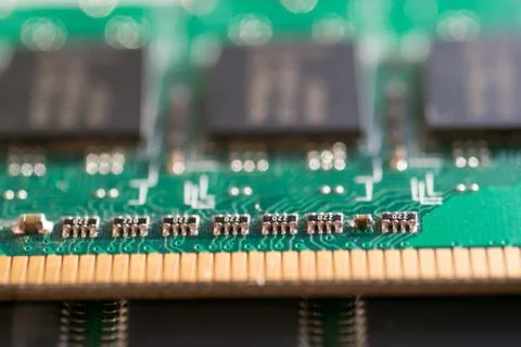 Ram memory detail Stock Photos