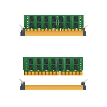 RAM memory Illustrazione stock