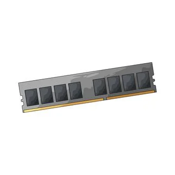 RAM memory illustration Stock Illustration