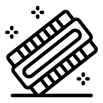 Ram memory module enhancing computer performance with speed and efficiency 스톡 일러스트