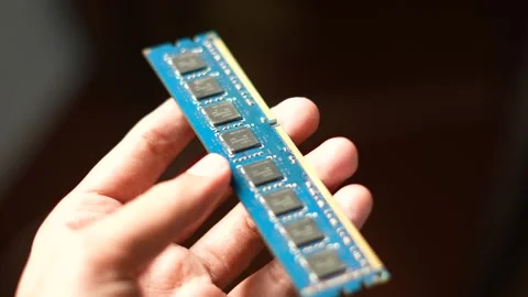 RAM Memory Module Price Increase, PC and Laptop Upgrade Stock Footage 326349484