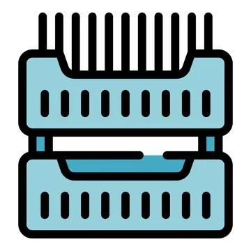 Ram memory modules for computer showing data transfer Stock Illustration