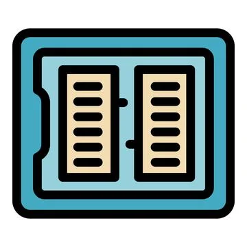 Ram memory modules inside a protective packaging, ready for installation Illustrazione stock