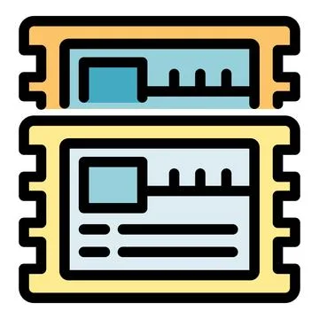 Ram memory modules representing data storage and computer performance 스톡 일러스트