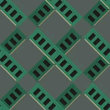 RAM modules pattern vector Stock Illustration