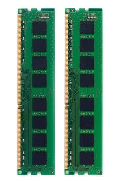 RAM (Random Access Memory) for PC RAM (Random Access Memory) for PC. on wh... Stock Photos