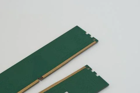 RAM (Random Access Memory) is temporary storage in a computer. Stock Photos