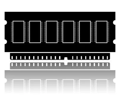 RAM silhouette Illustrazione stock