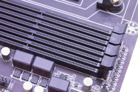 Ram slots Stock Photos